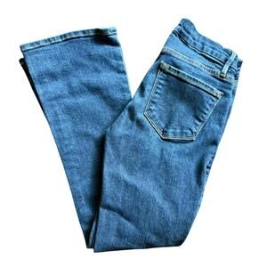 Frame Le Crop Mini Boot Jeans Size 24 Blue Denim Mid-Rise Best Seller